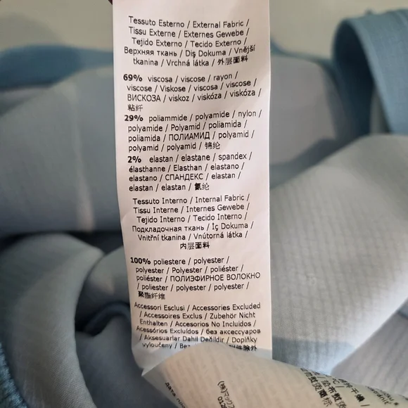 SportMax Blue Waffle Knit Button Dress - Picture 9 of 10